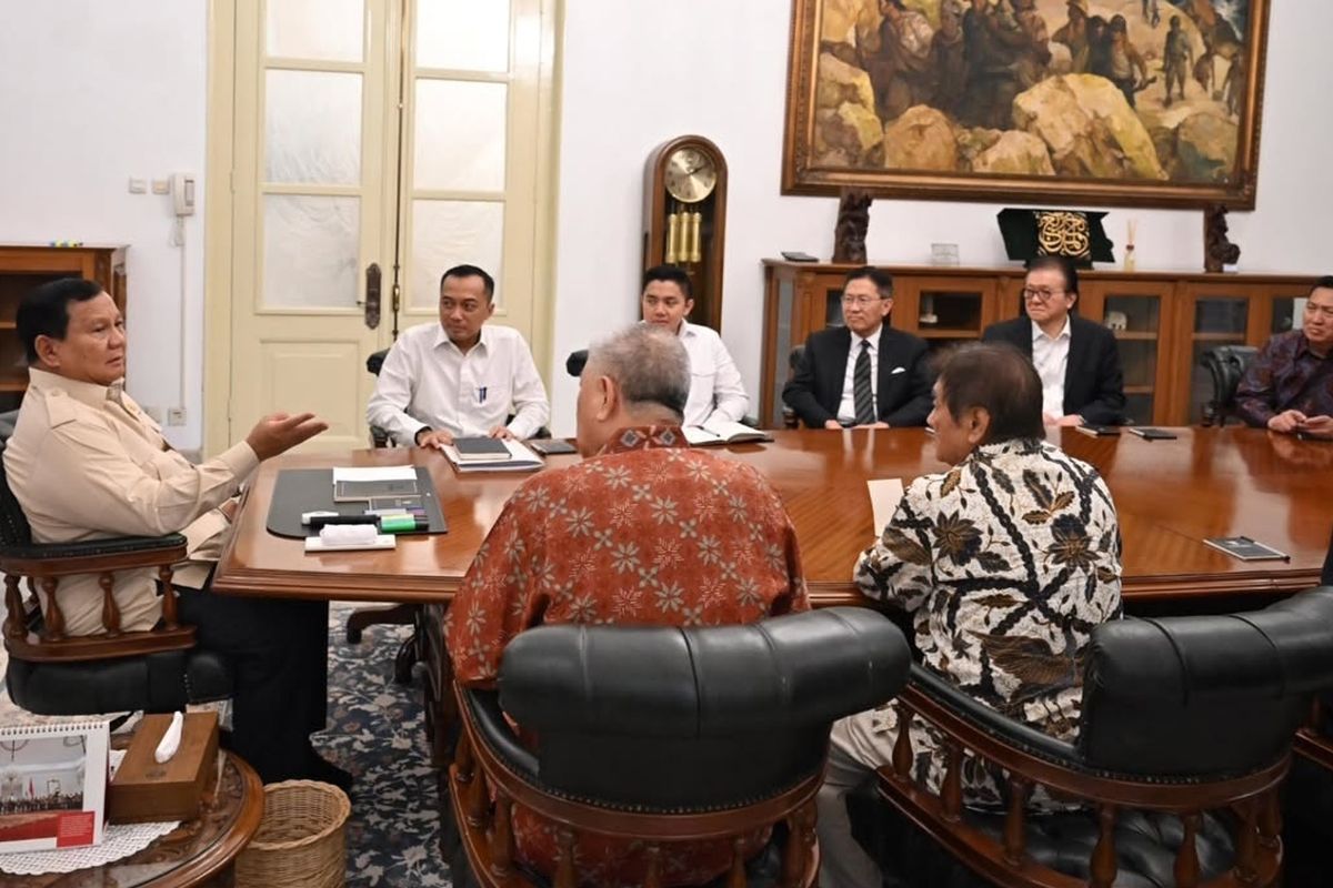 Prabowo Meets Indonesian Tycoons to Discuss Key Domestic Issues